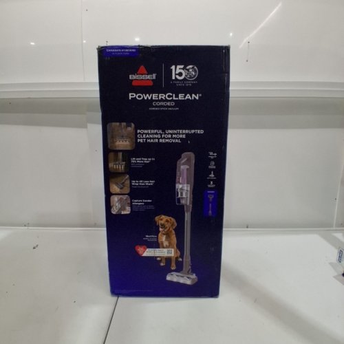 BISSELL POWERCLEAN CORDED PET HAIR STICK VACUUM CLEANER - PURPLE/GREY (MODEL: 4221C) image 6