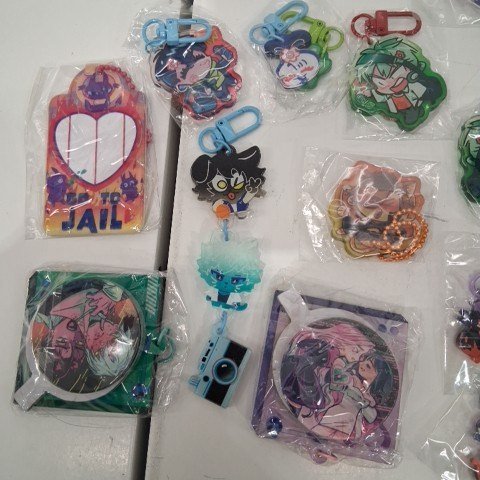 16PK ASSORTED ANIME KEYCHAINS - MULTICOLOR image 3