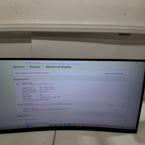 ACER NITRO 34" QHD CRUVED GAMING MONITOR | 3440 X 1440 | AMD FREESYNC PREMIUM | 200HZ REFRESH RATE | 1MS - BLACK (MODEL: XZ340CUR) image 2