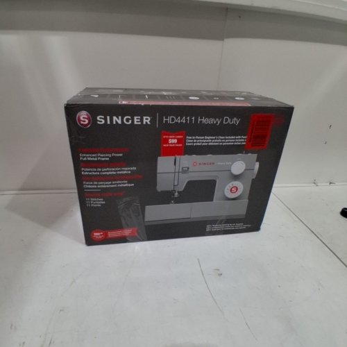 SINGER HEAVY DUTY HIGH SPEED SEWING MACHINE - GREY (MODEL: HD4411) image 5