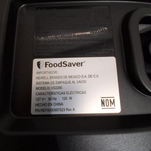 FOODSAVER VACUUM SEALER WITH HANDHELF ATTACHMENT - BLACK (MODEL: VS2280) image 4