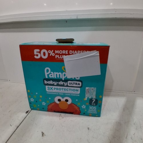 105PK PAMPERS BABY DRY ULTRA 3X PROTECTION - SIZE 7 image 2