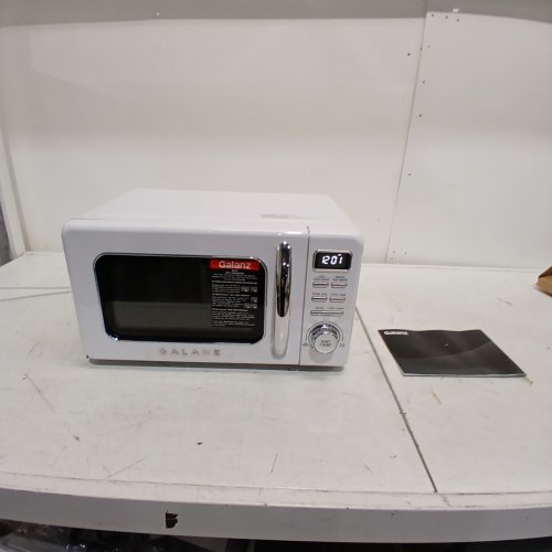 GALANZ RETRO STYLE COUNTERTOP MICROWAVE OVEN - 0.7CU.FT. - WHITE (MODEL: GLCMKZ07WER07) image 5