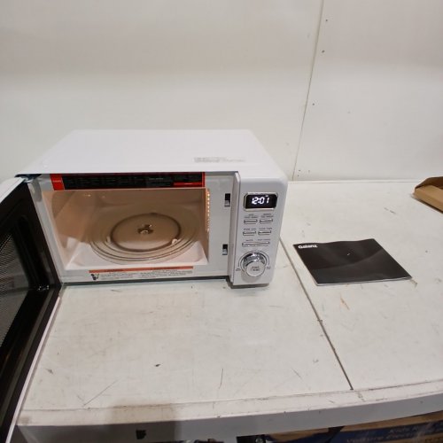 GALANZ RETRO STYLE COUNTERTOP MICROWAVE OVEN - 0.7CU.FT. - WHITE (MODEL: GLCMKZ07WER07) image 6