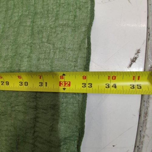 SHEER GAUZE RUNNER TABLECLOTH - 114" X 33" - SAGE GREEN image 3