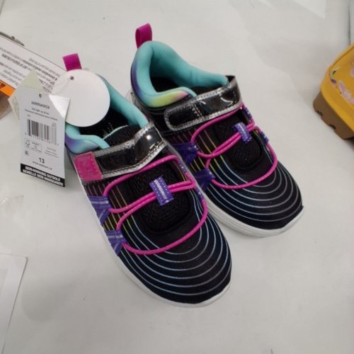 KIDS ATHLETIC WORKS LIGHT-UP SHOES - 13 - BLACK / MULTICOLOUR (STYLE: 66MINAW24) image 4