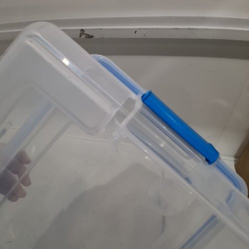 STERILITE GASKET BASKET BOX - 12 QT/ 11.4 L- BLUE AQUARIUM (MODEL: 1942LAB43) image 4