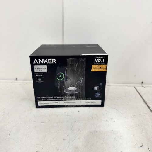 ANKER WIRELESS 3-IN-1 CHARGING STATION - PHONE 15W MAX; APPLE WATCH 5W MAX; TWS 5W MAX - BLACK (MODEL: A25M4) image 6