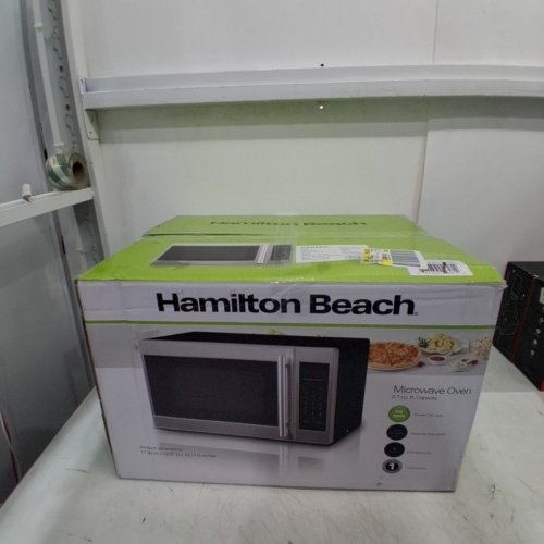 HAMILTON BEACH STAINLESS STEEL MICROWAVE - 0.7 CU FT - 700 WATTS WITH 10 POWER LEVELS (MODEL: EM720CPN-SS) image 6