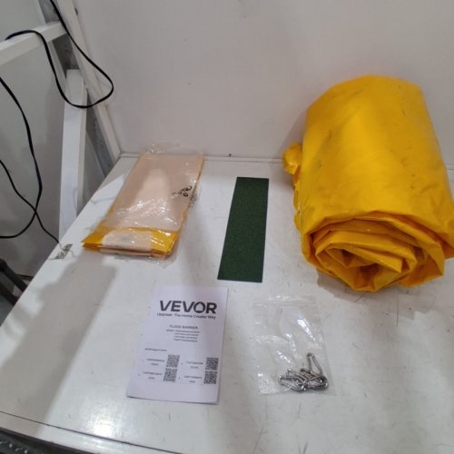 VEVOR FLOOD BARRIER HEIGHT SANDBAG ALTERNATIVE - 12FT X 20" - YELLOW/BLACK (MODEL: FLOOD BARRIER 12 FT X 20 IN) image 3