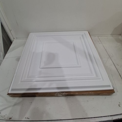 12PK ART3D CEILING TILES, DECORATIVE PLASTIC CEILING TILES - 2FT X 2FT - WHITE image 3