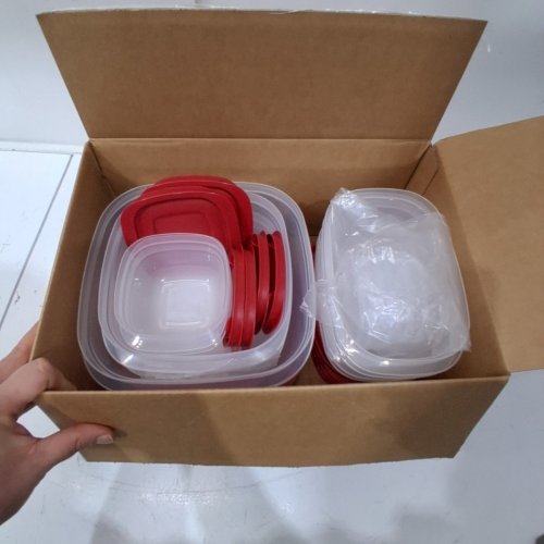 28PC RUBBERMAID EASY FIND LID FOOD STORAGE CONTAINERS image 2