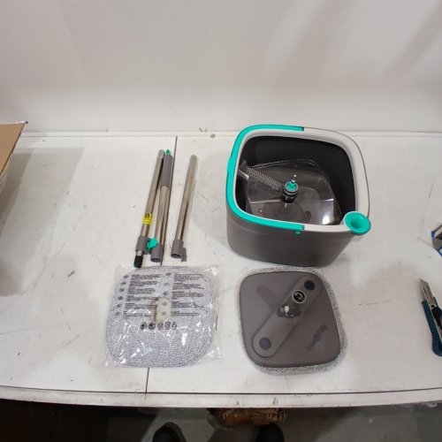 TRUE & TIDY TRUECLEAN MOP AND BUCKET SYSTEM - 5L - GREY (MODEL: SPIN-800A GRAY) image 2