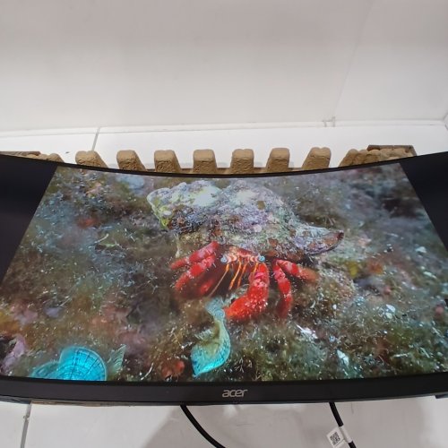 ACER NITRO CURVED GAMING MONITOR WITH QHD 3440 X 1440 / 200HZ REFRESHED RATE / DISPLAY PORT & 2 HDMI PORT - 34" - BLACK (MODEL: ED340CUR) image 6