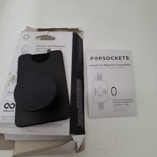 POPSOCKETS POPWALLET+ MAGSAFE CARD HOLDER AND PHONE GRIP - BLACK image 2