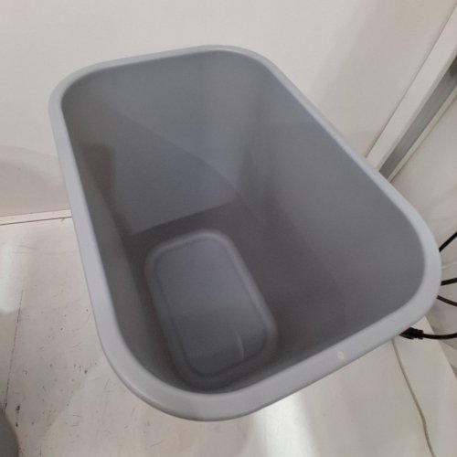 RUBBERMAID COMMERCIAL DECKSIDE PLASTIC WASTEBASKET - 7GAL - GREY (MODEL:2956) image 3
