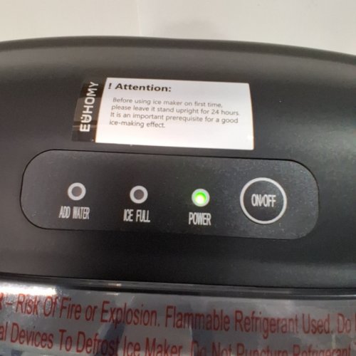 EUHOMY COUNTERTOP ICE MAKER - MAKES 26LBS/DAY - BLACK (MODEL: IM-06D) image 2