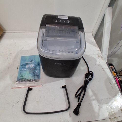 EUHOMY COUNTERTOP ICE MAKER - MAKES 26LBS/DAY - BLACK (MODEL: IM-06D) image 3