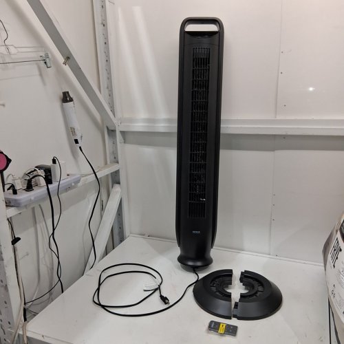 SEVILLE CLASSICS OSCILLATING TOWER FAN WITH REMOTE, TOUCH CONTROL & TEMPERATURE SENSOR - BLACK (MODEL: 1704090) image 5