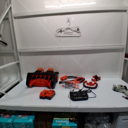 VOLTASK CORDLESS CORDED SNOW BLOWER - 16" - 48V - BLACK/ORANGE image 3