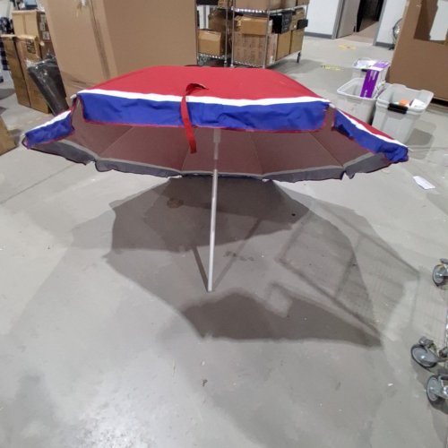 RIO BEACH UMBRELLA - 7.5FT - RED (MODEL: 1985294) image 2