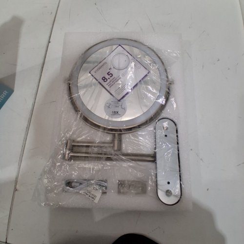 WALL-MOUNTED MIRROR - 8.5"- 15X - SILVER (MODEL: H-D8542) image 3