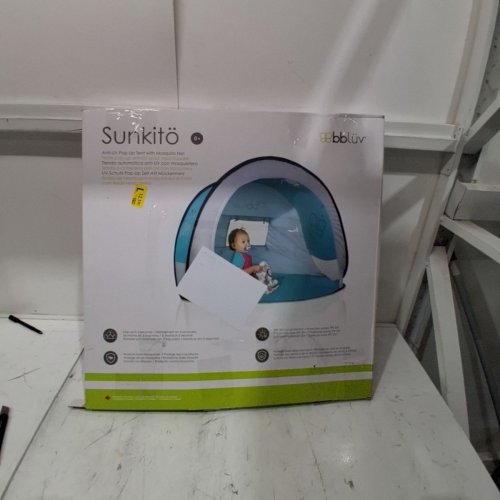 BBLÜV SUNKITÖ PORTABLE ANTI-UV POP-UP TENT WITH MOSQUITO NET - SPF 50 - BLUE/GREY (MODEL: B0135) image 4