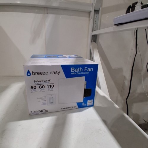 BREEZE EASY EASY INSTALL BATHROOM FAN - 50/80/110 CFM - WHITE (MODEL:5192227) image 4