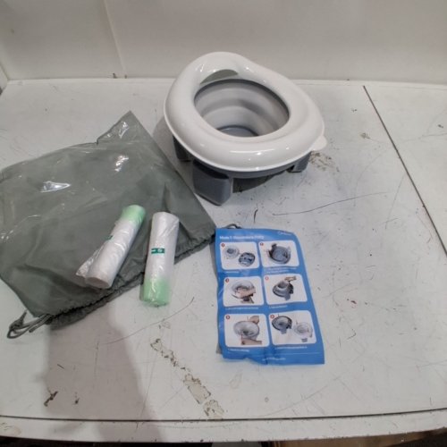 ORZBOW PORTABLE POTTY - WHITE/GRAY image 3