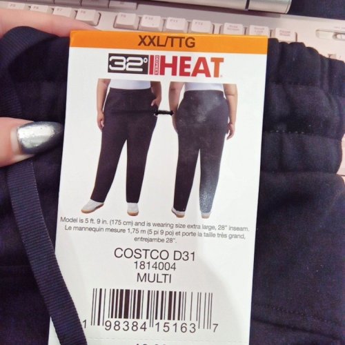 WOMEN'S 32 DEGREES HEAT ACTIVE JOGGER PANTS - XXL - BLACK (STYLE: 1814004) image 2