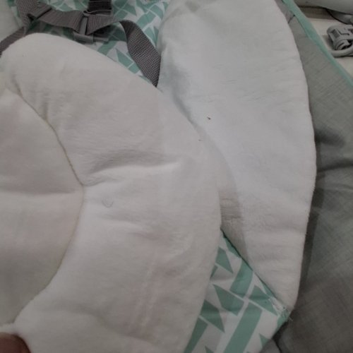 INGENUITY 3-IN-1 KEEP COZY GROW WITH ME VIBRATING BABY BOUNCER, ROCKER & CHAIR - 40LBS CAPACITY - WEAVER THEME GREY/WHITE/GREEN (MODEL: ‎12428) image 3