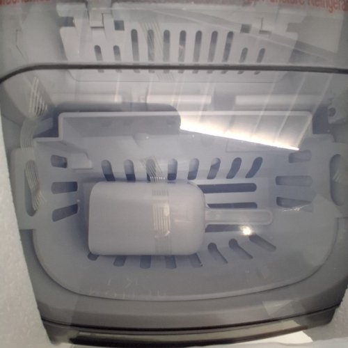 EUHOMY COUNTERTOP ICE MAKER MACHINE WITH HANDLE & BASKET - MAKES 26LBS/DAY - WHITE (MODEL: IM001-BBL-CAEH) image 5