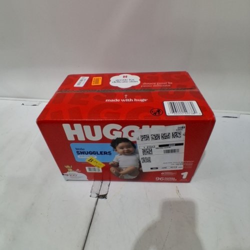 96PK HUGGIES LITTLE SNUGGLERS DISPOSABLE BABY DIAPERS - SIZE 1 (UP TO 14LBS) image 2