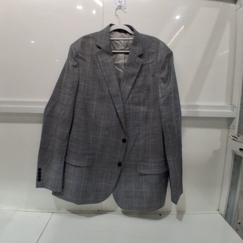 MEN'S HAGGAR SLIM FIT BLAZER - 52 LONG - GRAY image 3
