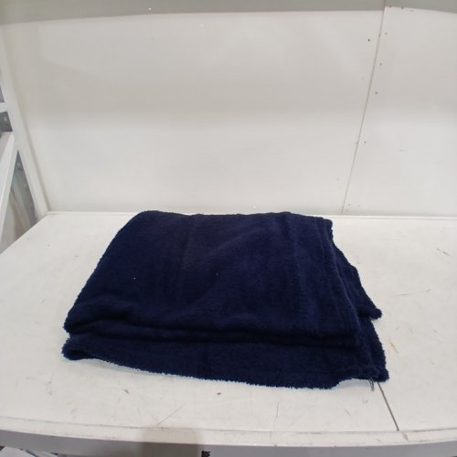 ROOM ESSENTIALS COZY THROW BLANKET - 50" X 60" - NAVY BLUE image 2
