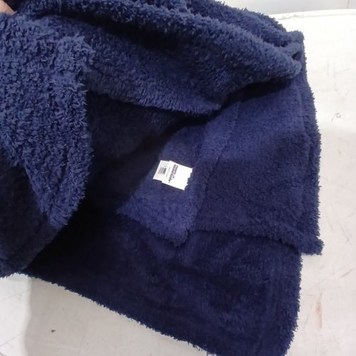 ROOM ESSENTIALS COZY THROW BLANKET - 50" X 60" - NAVY BLUE image 4