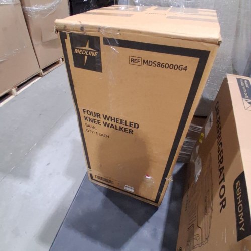 MEDLINE GENERATION 4 BASIC 4-WHEELED KNEE WALKER - 300LB MAX - BLACK (MODEL: MDS86000G4) image 5