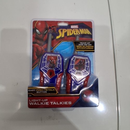 2PK MARVEL SPIDER-MAN LIGHT-UP WALKIE TALKIES - RED/BLUE (MODEL: SM-212.EXV22I) image 2