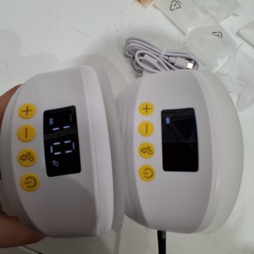 18PC MEDELA WEARABLE BREAST PUMPS - WHITE / YELLOW (MODEL: MELODY INBRA) image 2