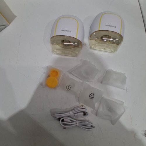 18PC MEDELA WEARABLE BREAST PUMPS - WHITE / YELLOW (MODEL: MELODY INBRA) image 3