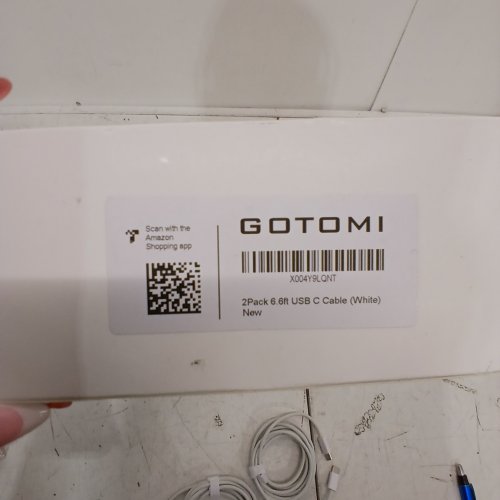 2PK GOTOMI USB-C TO USB-C - 6.6FT - WHITE image 3