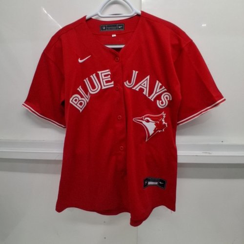 MEN'S REPLICA TORONTO BLUE JAYS JERSEY - LARGE - RED image 2