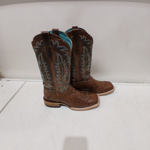 WOMEN’S ARIAT 13.5" FRONTIER TILLY COWGIRL BOOTS - 8 - RODEO TAN/BROWN (STYLE: 10042423) image 2