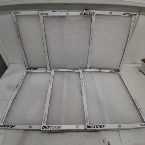 DUSTSTOP PLEATED AIR FILTERS - 16" X 20" X 1" - WHITE image 2