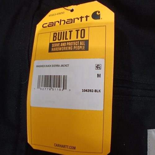 MEN'S CARHARTT SHERPA LINED RELAXED FIT JACKET - MEDIUM - BLACK (MODEL: 104392-BLK) image 2