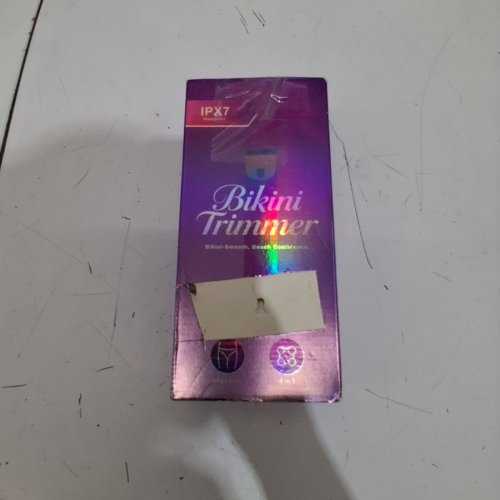 WOMEN'S BIKINI TRIMMER ELECTRIC RAZOR - 4-IN-1, DUAL HEAD, WET AND DRY USE, RECHARGEABLE - PURPLE (MODEL: YT-39) image 4