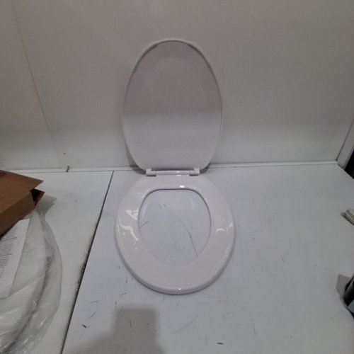 CENTOCO HEAVY DUTY MOLDED PLATIC ELONGATED TOILET SEAT- WHITE (MODEL: DS1600-001) image 2