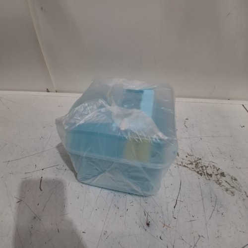 GENERIC PLASTIC STORAGE BOX - 6" X 6" X 6" - BLUE / CLEAR (MODEL : PON47CF6C9X38S8H8I3) image 5