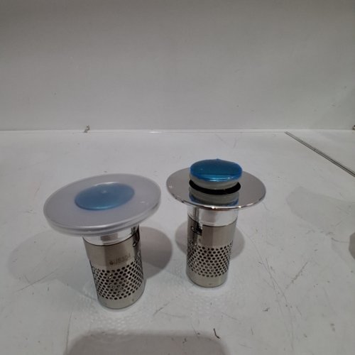 2PK DRAIN STOPPER ASSEMBLIES - 1.25" - STAINLESS STEEL SILVER image 2