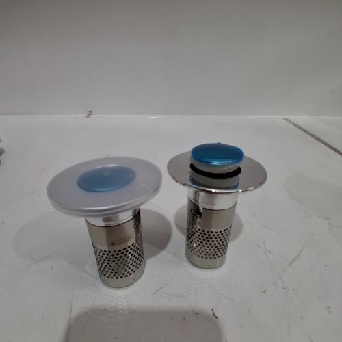 2PK DRAIN STOPPER ASSEMBLIES - 1.25" - STAINLESS STEEL SILVER image 3